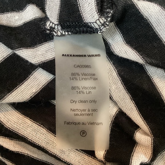 Alexander Wang Lightweight Striped Sweater Linen Blend - Picture 10 of 11